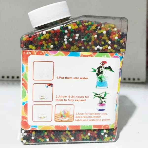 260 g jordfri voksende perler Farverigt assorteret vanddekorationsvasefyldstof, perle
