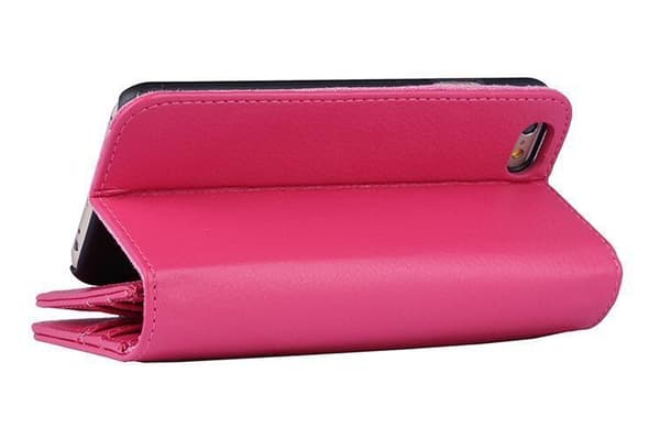 Iphone 6 4.7" Plånboksfodral med 6 kortplatser ROSA
