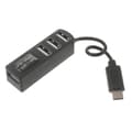 Miniatyrbild 1 av 6: 4 Ports USB 3.1 Typ C Hubb High Speed Hub SVART