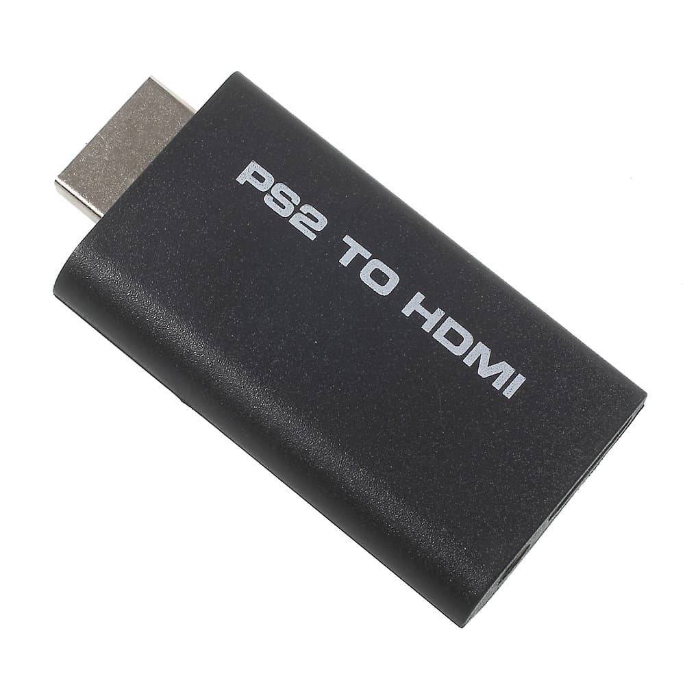 PS2 till HDMI adapter med 3,5 mm ljudutgång för TV etc.