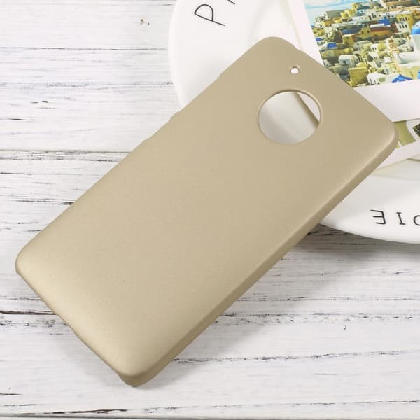 Lenovo Moto G5 Skal Plastskal Rubberized - Guld