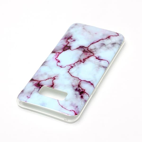 Samsung Galaxy S8 Plus TPU Marmor - Lila