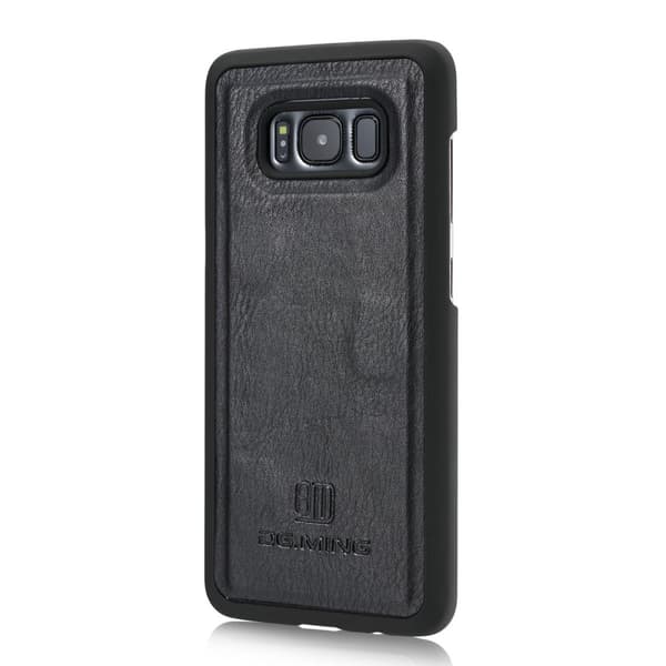 DG.MING Samsung Galaxy S8 Split Läder Plånboksfodral - Svart