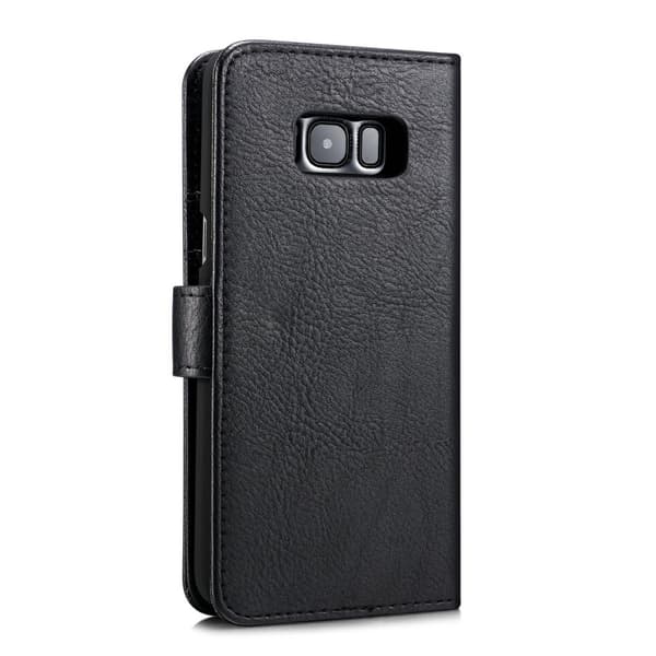 DG.MING Samsung Galaxy S8 Split Läder Plånboksfodral - Svart