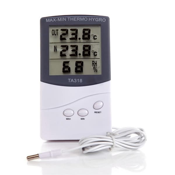 Inomhus & utomhus Termometer Hygrometer TA318