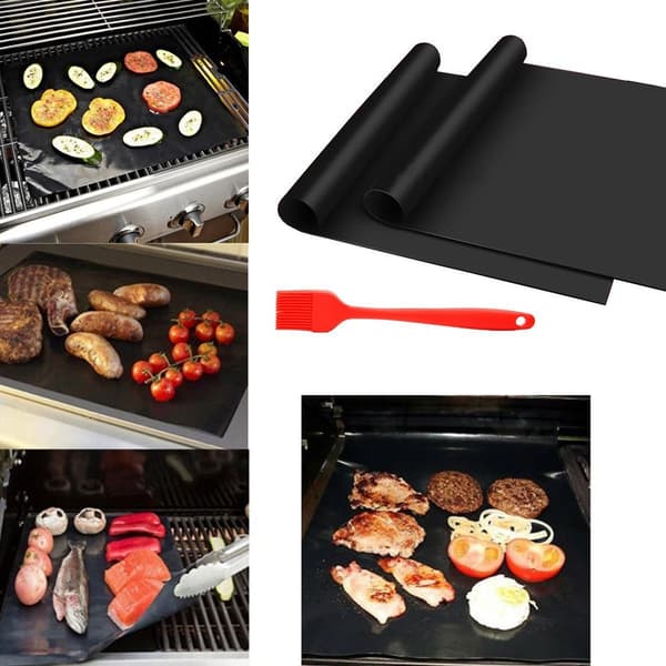 6kpl/setti tarttumattomat BBQ-leivinmatot Grilligrillialustat