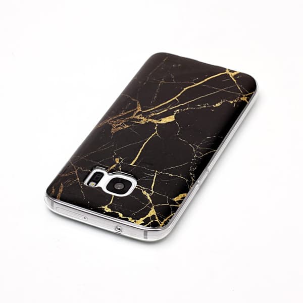 MTK Samsung Galaxy S7 SM-G930 TPU Marmor - Svart