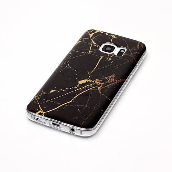 MTK Samsung Galaxy S7 SM-G930 TPU Marmor - Svart