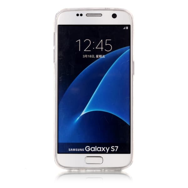 MTK Samsung Galaxy S7 SM-G930 TPU Marmor - Svart-Grön