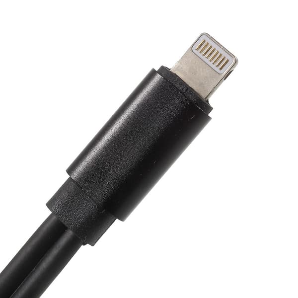 iPhone 7 7 Plus 3,5 mm-adapter 2 i 1 laddning & hörlurar - Svart