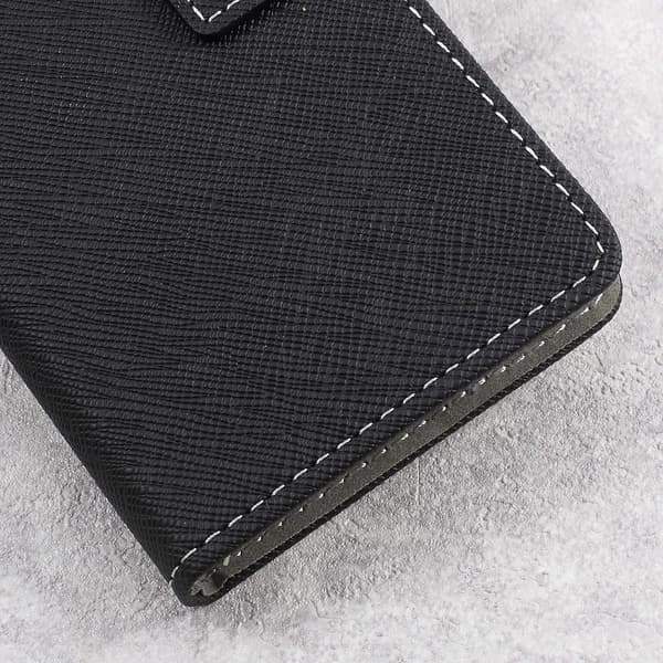 Asus Zenfone Live - Cross Texture Lommebok-deksel - Svart