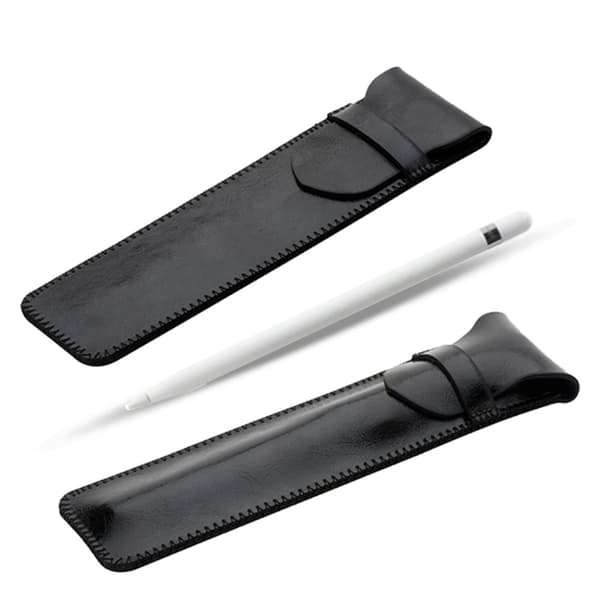 SOYAN Apple Pencil Holder Case PU Leather Sleeve Pouch Cover - Crazy Horse Textu