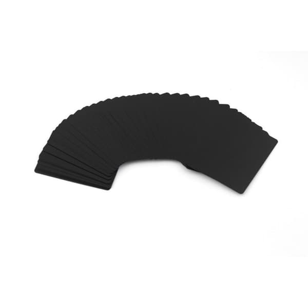 54stk sort plast PVC poker vandtætte spillekort - sort
