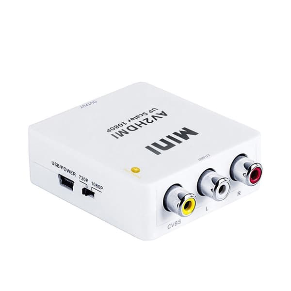 Mini Composite RCA CVBS AV to Full HD 1080P HDMI Converter Adapter