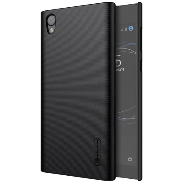 NILLKIN Super Frosted Shield Hårdt Mobiltelefoncover til Sony Xperia L1 - Sort