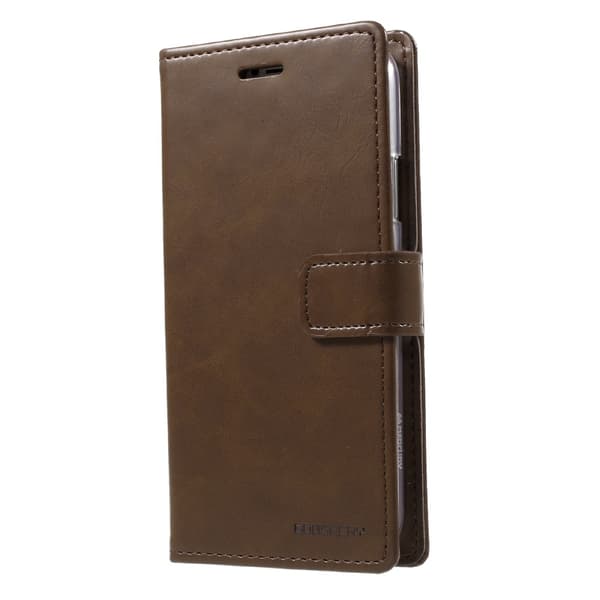 MERCURY GOOSPERY Blue Moon Wallet Cover for iPhone X - Brown