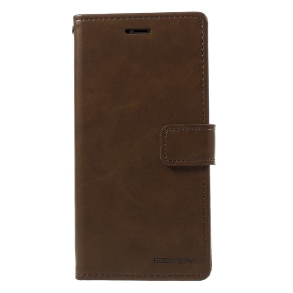 MERCURY GOOSPERY Blue Moon Wallet Cover for iPhone X - Brown