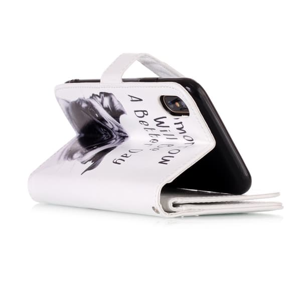 Wallet Magnetic Stand Cover for iPhone X / XS - Pug