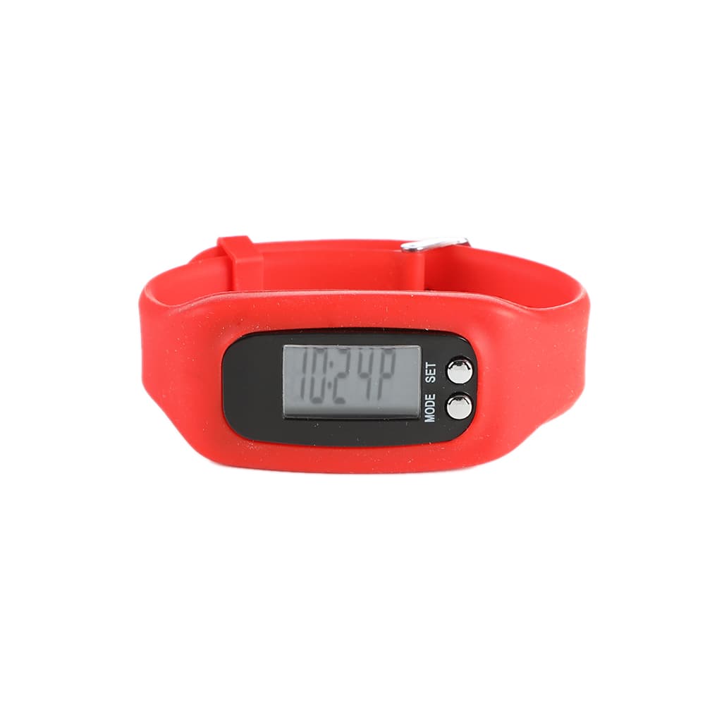 Pedometer Running Step Counter Walking Distance Calorie Counter - Red