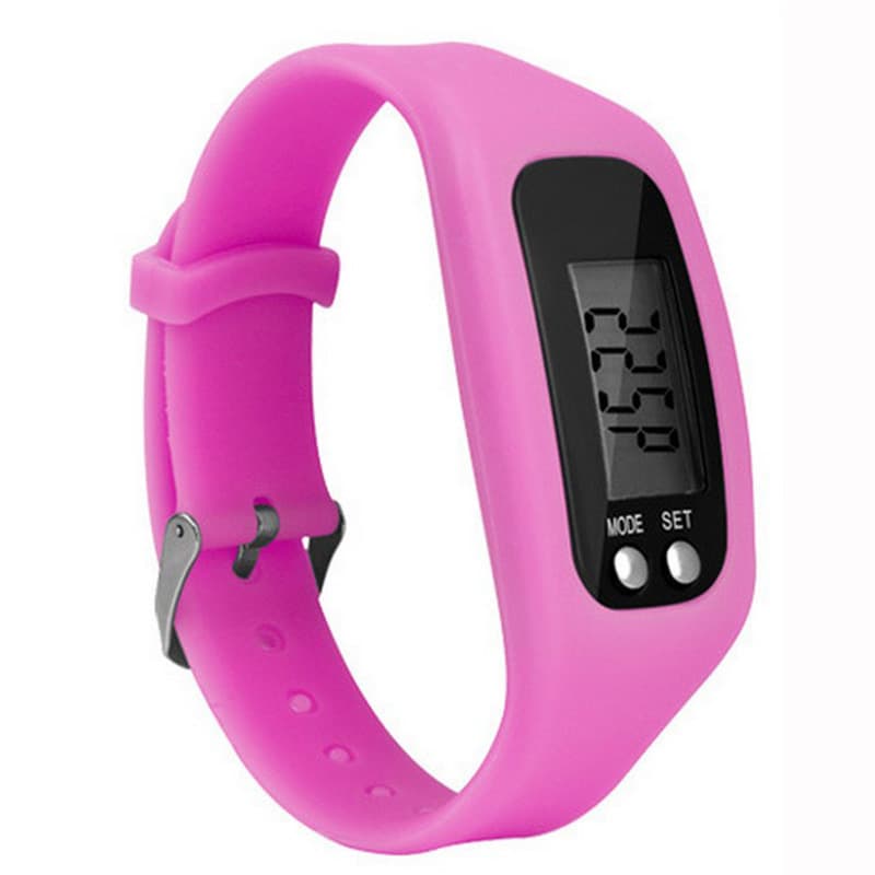 Pedometer Running Step Counter Walking Distance Calorie Counter - Pink