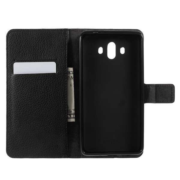 Huawei Mate 10 Lommebok-deksel Litchi - Svart