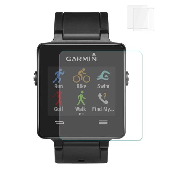 2 stk HAT PRINCE Garmin Vivoactive hærdet glas 0.2mm
