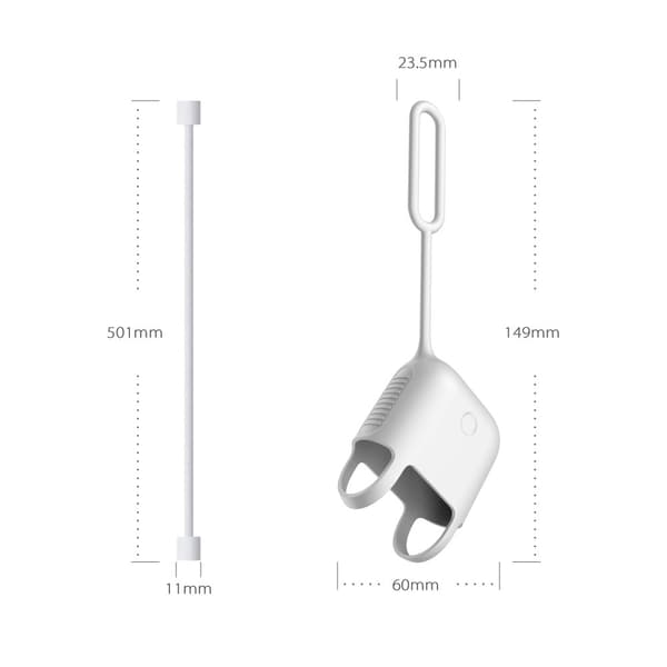DAITE Apple Airpods skydd fodral med Anti-lost Wire Rope