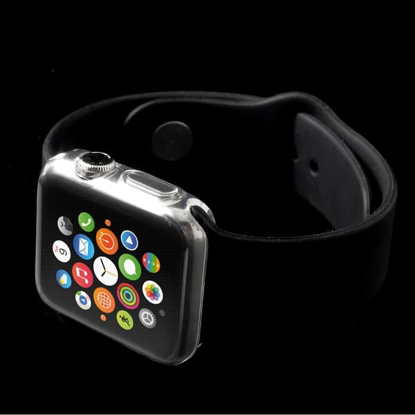 Clear Tpu Case with Non-slip Inner for Apple Watch Series 3 2 1 42mm