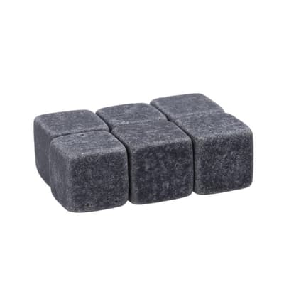 6Pcs/Set Ice Whiskey Chilling Stones Granite Cubes