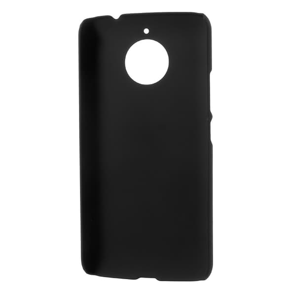 Rubberized Plastic Hard Case for Motorola Moto E4 Plus EU Version - Black