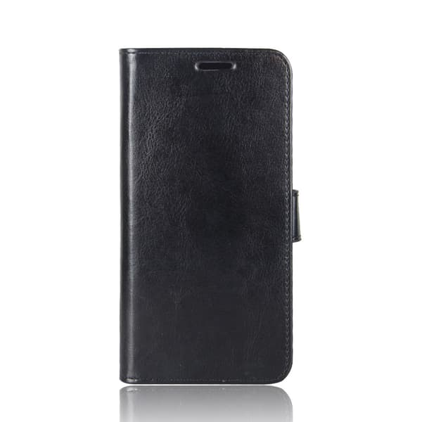 Crazy Horse Pung Standetui til Huawei P20 Lite - Sort