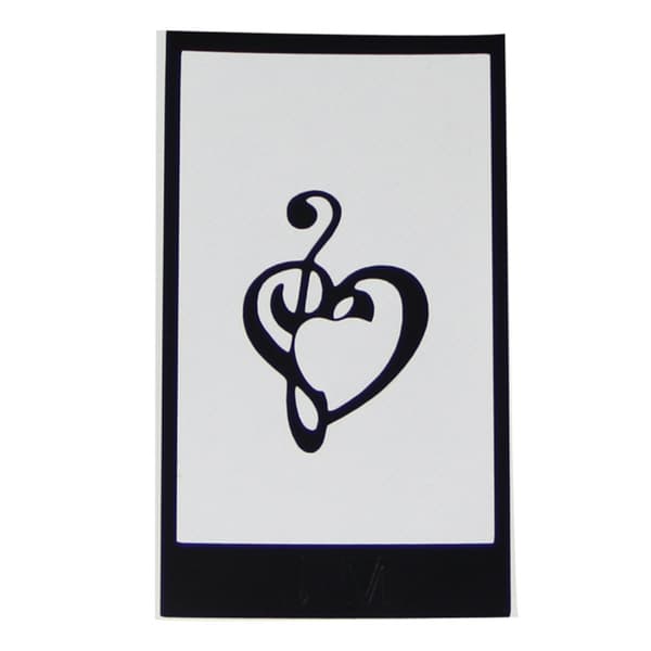 HAT PRINCE Stylish Chic PVC Decal Sticker for iPad - Heart Note