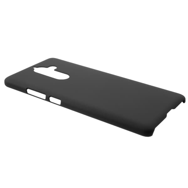 For Nokia 7 Plus Rubberized PC Protective Cell Phone Casing - Black