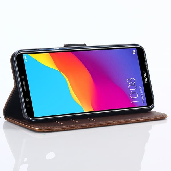 Huawei Honor 7C/Enjoy 8/Y7 Prime 2018 Plånboksfodral - Coffee