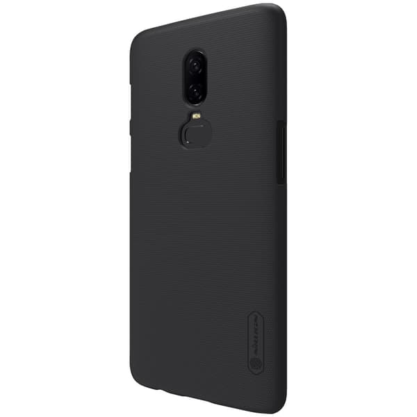 NILLKIN Super Frosted Shield Hard Plastic Taske til OnePlus 6 - Sort