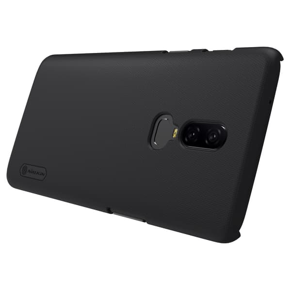 NILLKIN Super Frosted Shield Hard Plastic Taske til OnePlus 6 - Sort