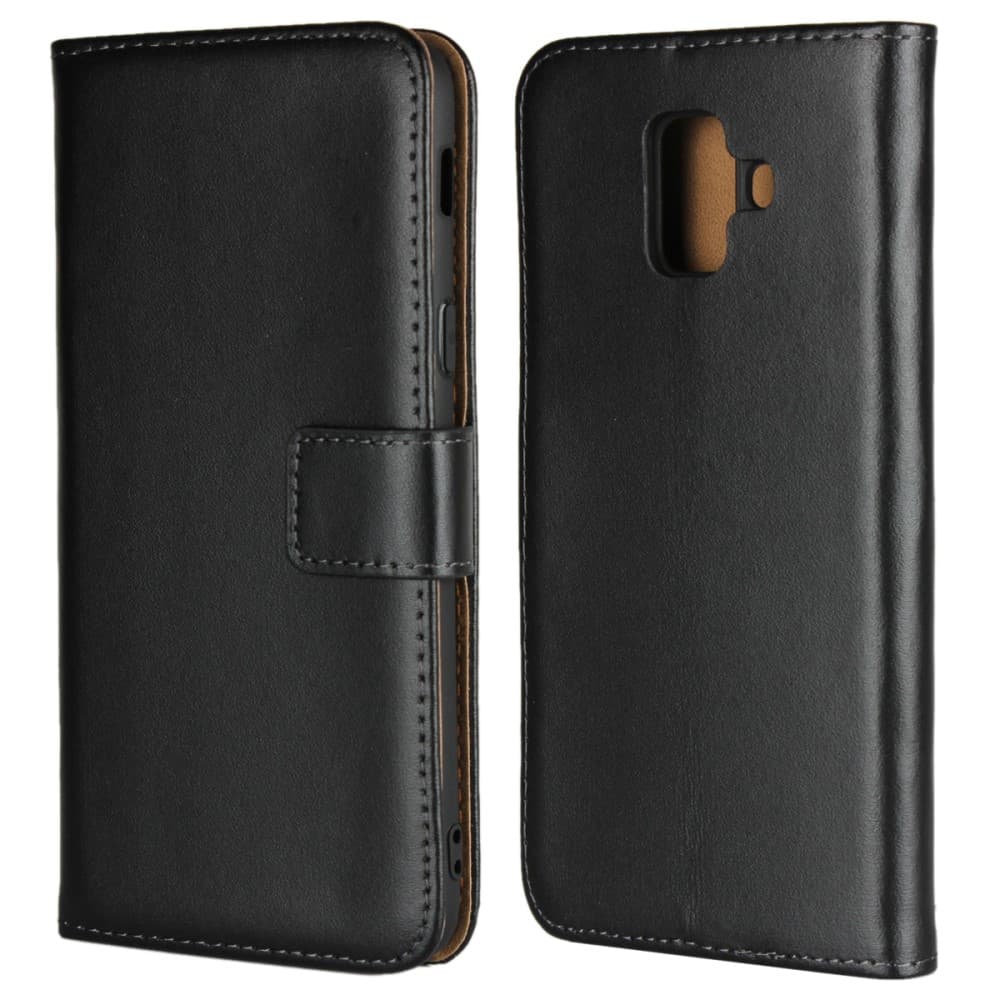 Wallet Stand Case for Samsung Galaxy A6 (2018) - Black
