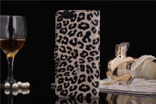 Iphone 6 Plus 5.5" Plånboksfodral / Fodral Leopard