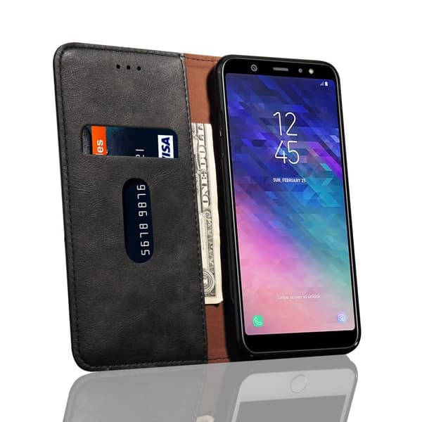 Stilrent Plånboksfodral till Samsung Galaxy A6 Plus (LEMAN)
