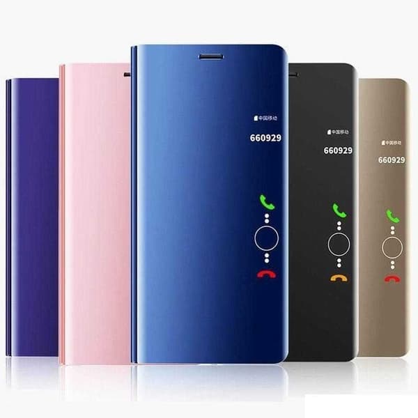 Huawei P20 Lite Smart Flip Case Clear View Seisova V2 Rocket Svart