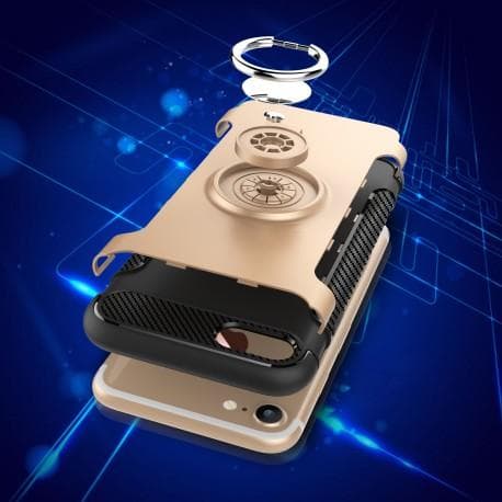 iPhone 6 / 6S Praktisk støtsikker veske med ringholder V2