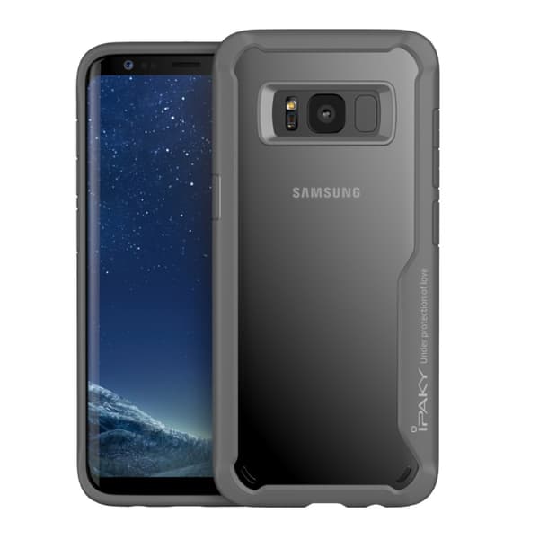 IPAKY Samsung Galaxy S8 Plus TPU Hybrid Skal - Grå