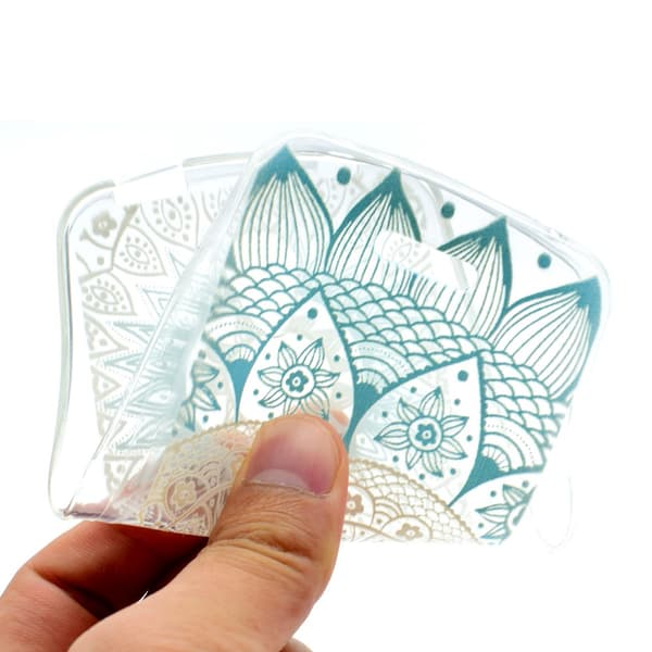 TPU Cover for Lenovo A Plus - Henna Flower