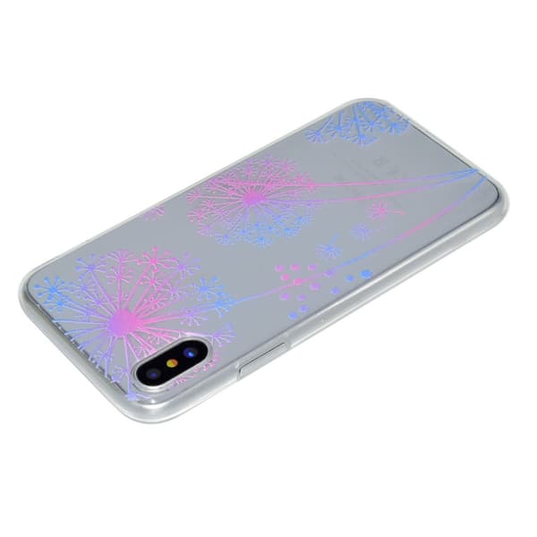 Super Thin Patterned Soft TPU Cell Phone Shell iPhone X/10 5.8 inch - Dandelion