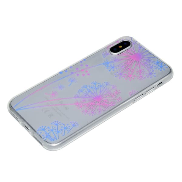 Super Thin Patterned Soft TPU Cell Phone Shell iPhone X/10 5.8 inch - Dandelion
