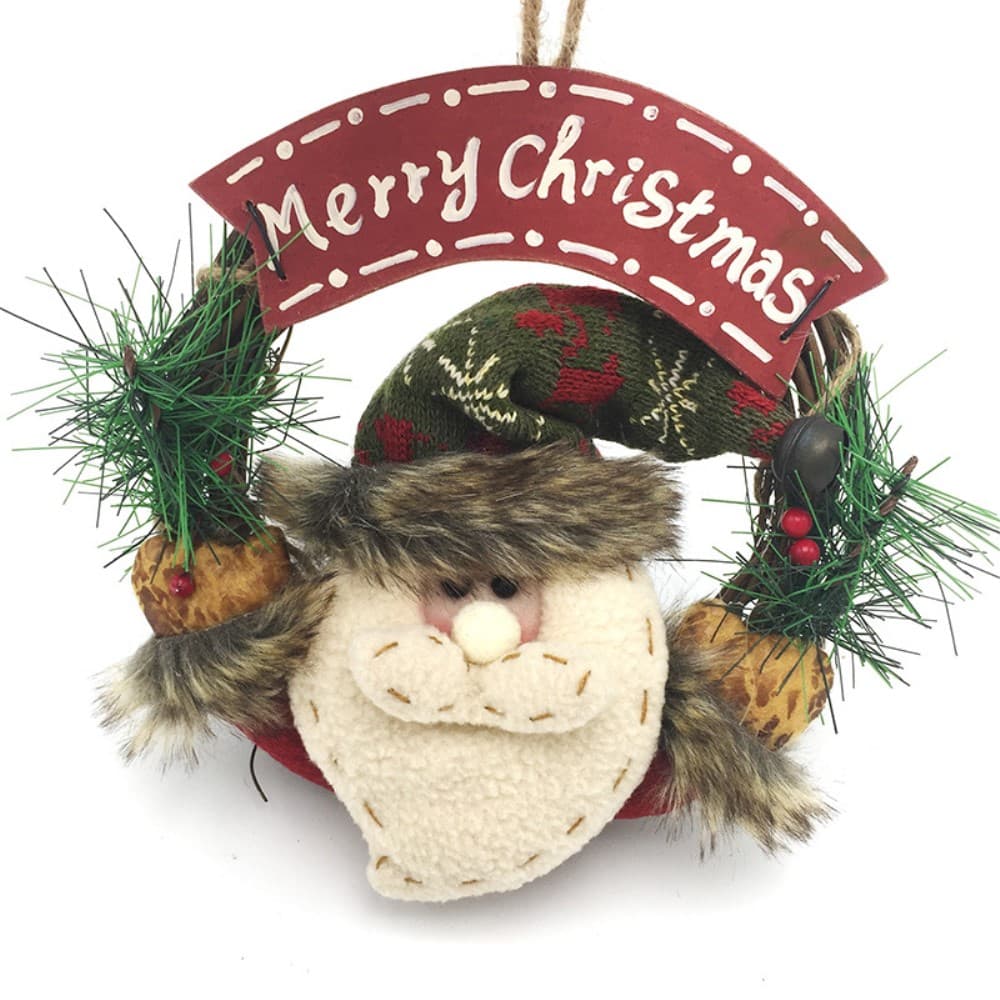 Jul dörrkrans - Tomte Merry Christmas