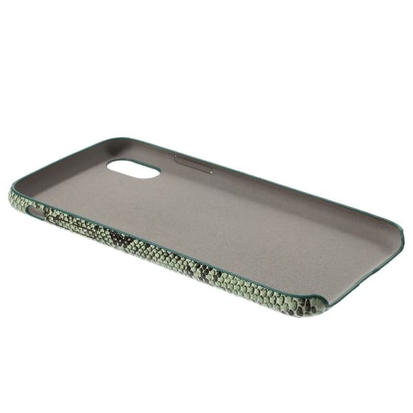 iPhone X-deksel Snake Skin Pattern - Grønn