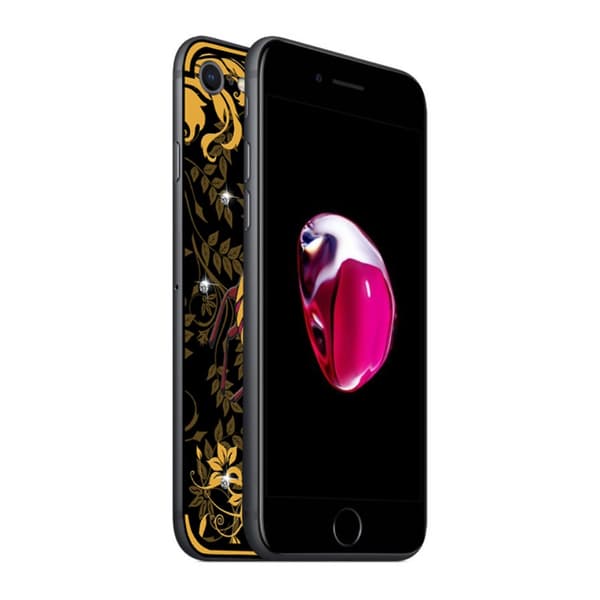 NXE Insect Pattern Diamante TPU Case for iPhone 8 Plus / 7 Plus - Yellow Cicada
