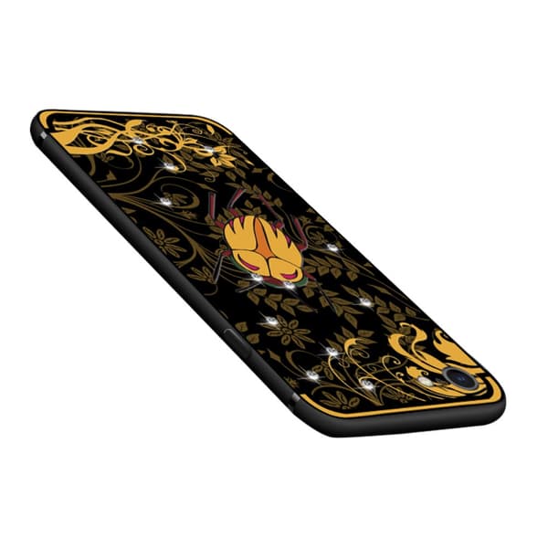 NXE Insect Pattern Diamante TPU Case for iPhone 8 Plus / 7 Plus - Yellow Cicada