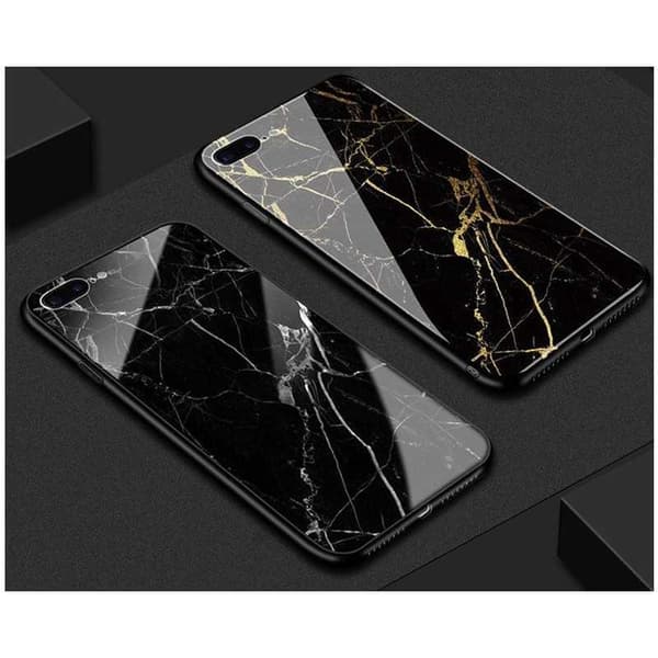 iPhone 7 Plus Marble Shell 9H Glasbagside Glasbagside